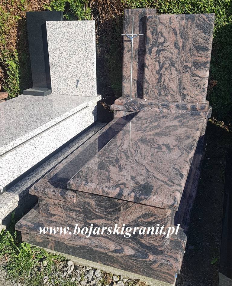 Nagrobek z kamienia "Aurora" dwupoziomowy