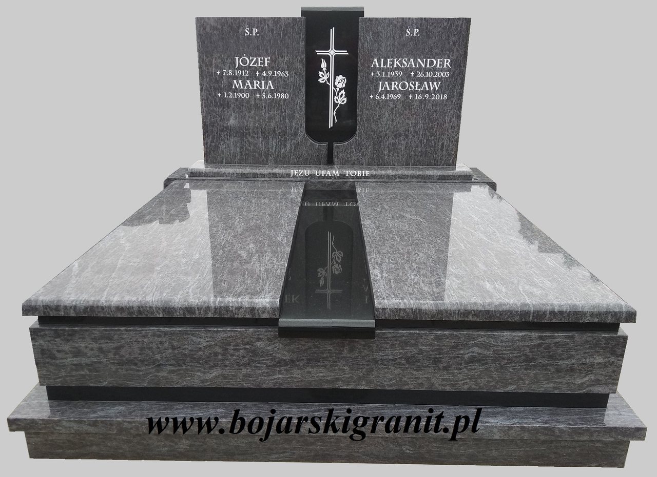 Nagrobek podwójny "Orion" z czarnym