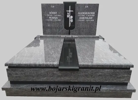 Nagrobek podwójny "Orion" z czarnym