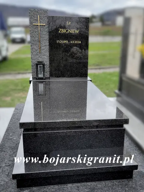 Black Perla nagrobek pojedynczy