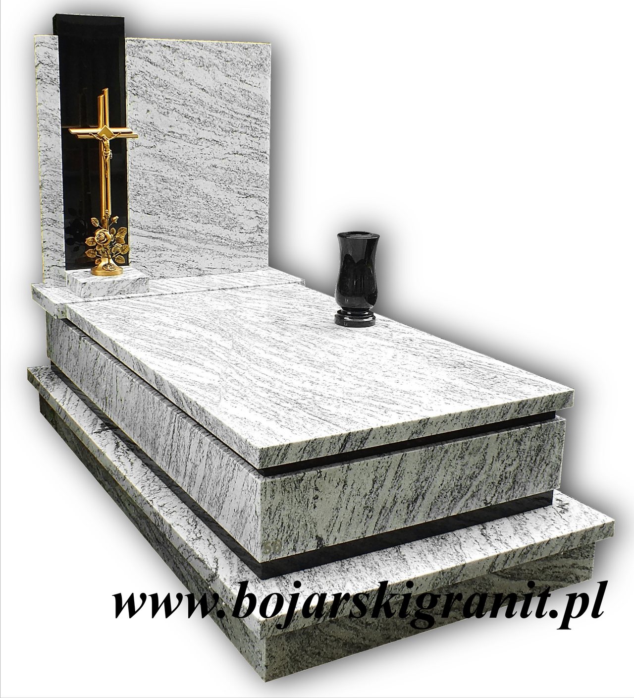 56d Nagrobek biało-czarny