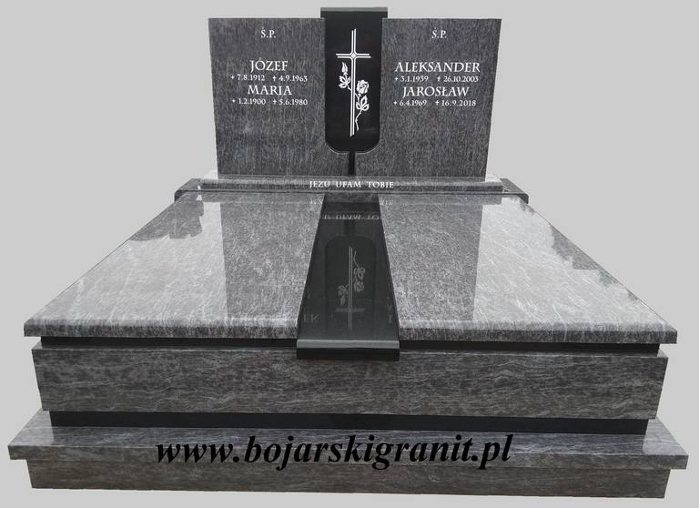 Nagrobek podwójny "Orion" z czarnym