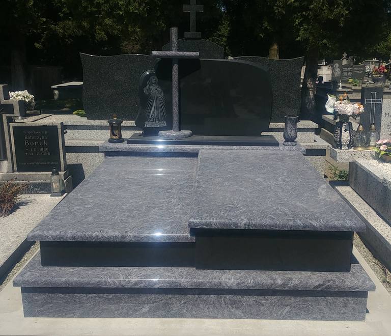 Pomnik nagrobny podwójny "Orion" oraz "Premium Black"