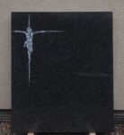 Tablica na nagrobek z Jezusem ukrzyżowanym